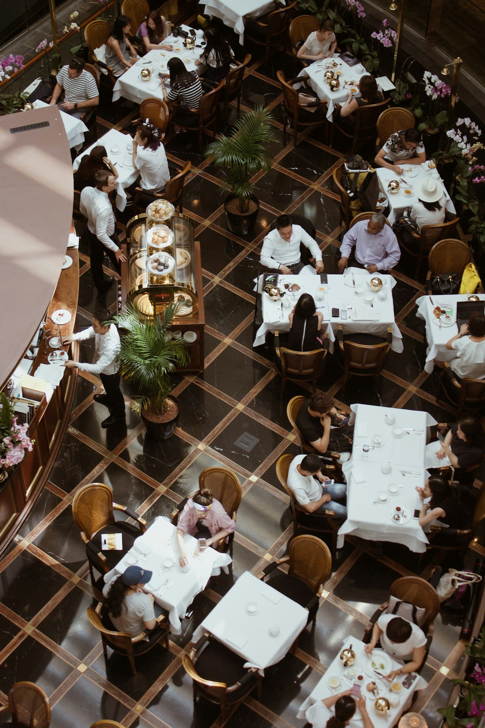 Stimmungsvoller Restaurant-Abend